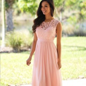 Beautiful light pink gown.